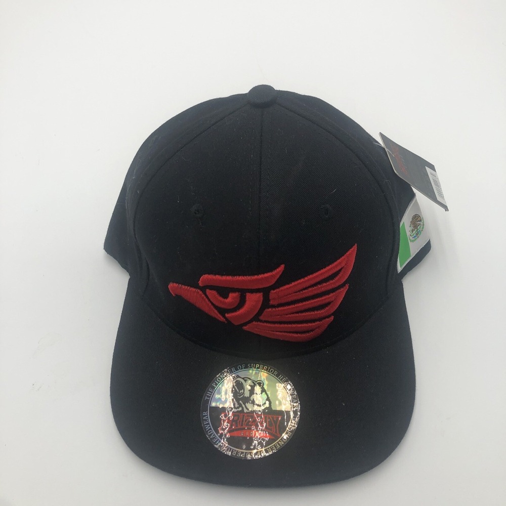 MEXICAN Hat Hecho En MEXICO Red Aguila Eagle Snapback‎ Twill Baseball Cap Black